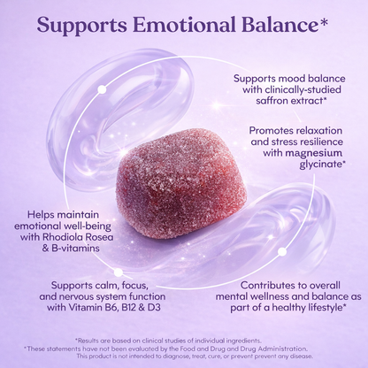 Emotional Balance - Saffron + Magnesium Gummies