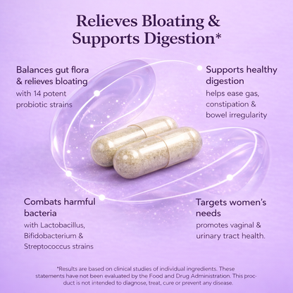 Bloat Balance - Women's Probiotic Capsules For Anti Bloat & Digestive Support
